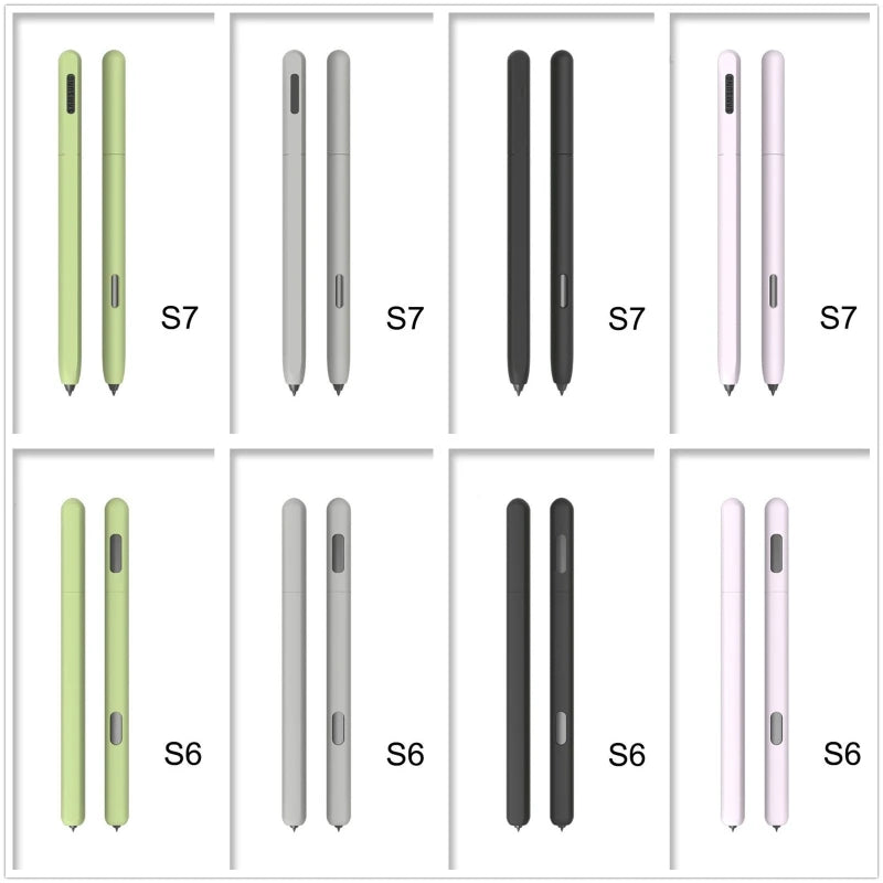 Simple business pencil case For Sam-sung Galaxy- Tab S6 S7 S-Pen Cover Cute Cartoon Tablet Silicone Pencil Case