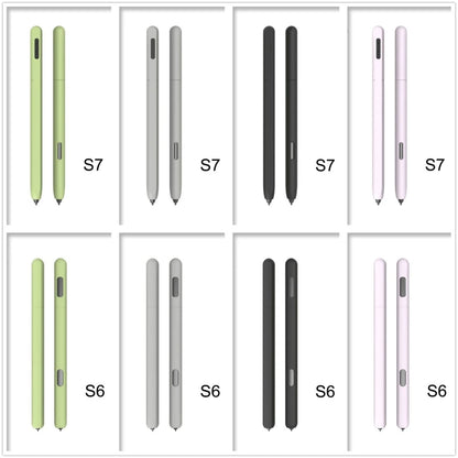 Simple business pencil case For Sam-sung Galaxy- Tab S6 S7 S-Pen Cover Cute Cartoon Tablet Silicone Pencil Case