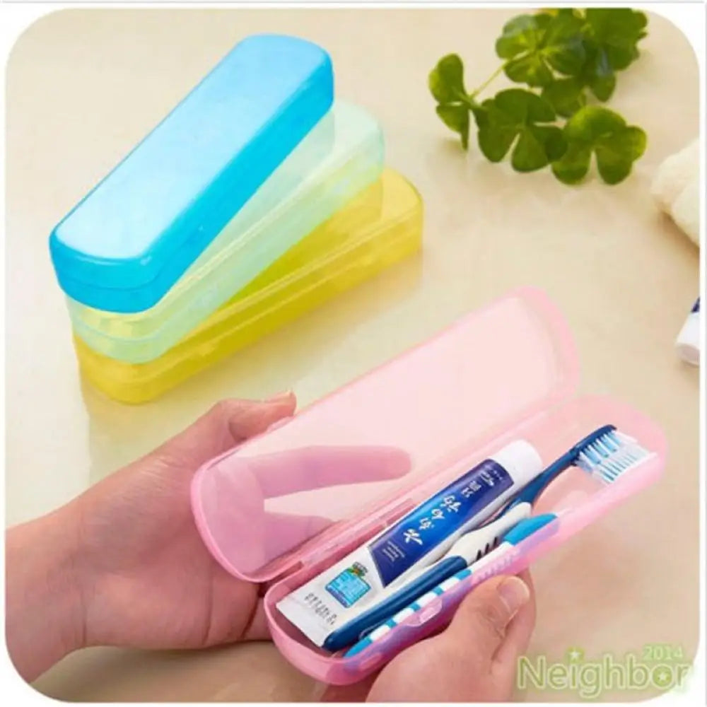 New Good Useful Travel Portable Toothbrush Toothpaste Storage Box Cover Protect Case Household Storage Cup Bathroom Accessories