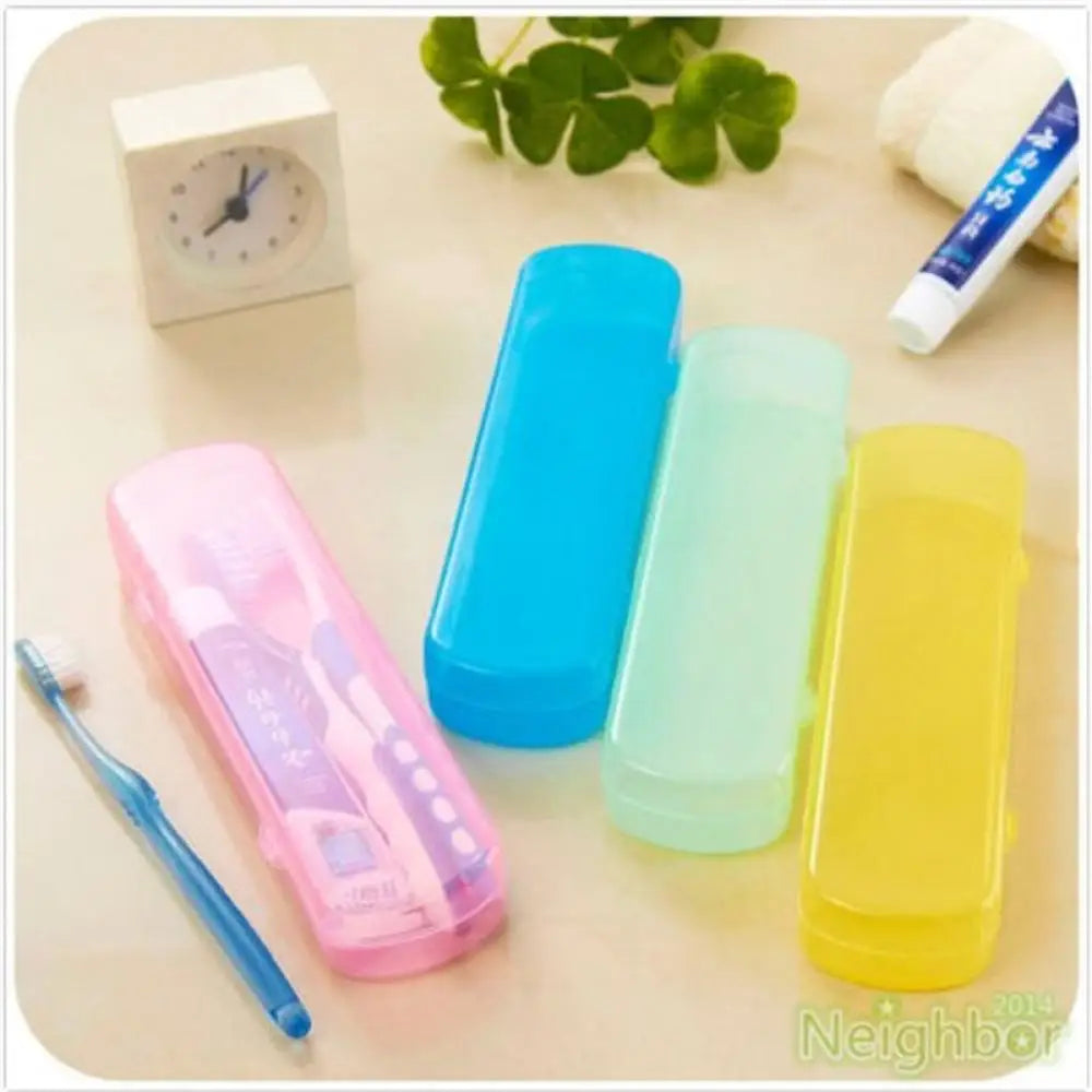 New Good Useful Travel Portable Toothbrush Toothpaste Storage Box Cover Protect Case Household Storage Cup Bathroom Accessories