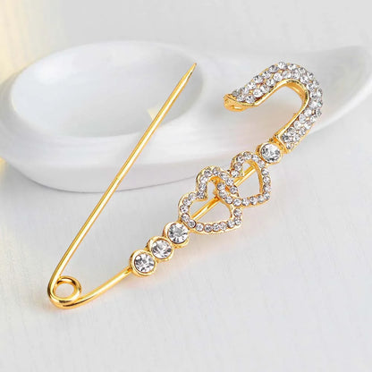 Fashion Pearl Pendant Charm Hijab Pins for Women Peacock Swan Butterfly Brooches Pin Safety pin Jewelry Accessories