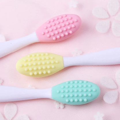 Beauty Skin Care Wash Face Silicone Brush Exfoliating Nose Clean Blackhead Removal Brush Tool with Replacement Head