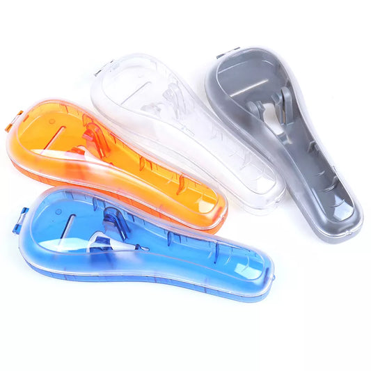 1 PCS Portable Men's Razor Blades Holder Box Portable Blue Travel Shaver Holder Box Case Shaving Machine