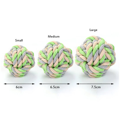 New Dog Rope Interactive Toys Kit Tough Strong Knot Ball Pet Puppy Cotton Tooth Cleaner Playing Training Chew Toy Dog Supplies