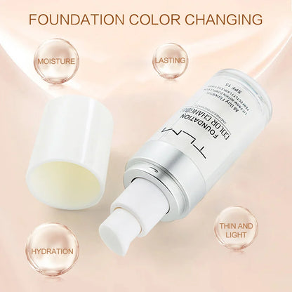 TLM Color Changing Liquid Foundation Makeup Change To Your Skin Tone By Just Blending Moisturizing 2019 30ml  maquiagem TSLM2