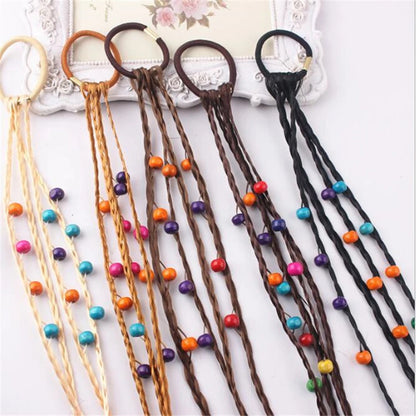 1pc Korean Style Children Rubber bands Wig Braids Multi-color Kids Elastics Hair Rope Girl Cute Hair Accessories