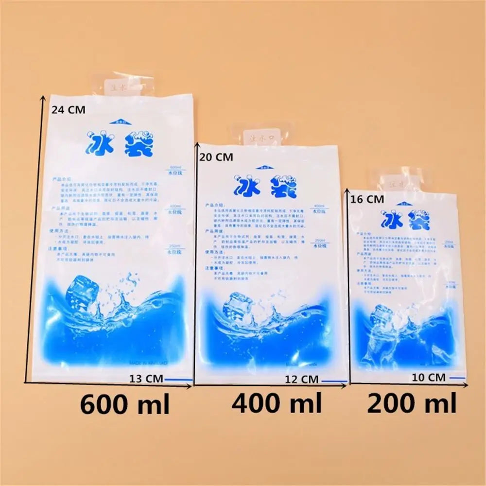 10Pcs/set Reusable Eco PE Water-filled Ice Packs To Keep Fresh Cool Down Gel Ice Packs Express Food Seafood Thickened Cold Packs