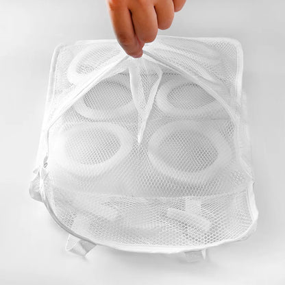Laundry Shoes bag Protective Underwear Bra Mesh Wash Organizer storage bag  Home Washing Dry Shoe Zipper Laundry Bags 3 Colors