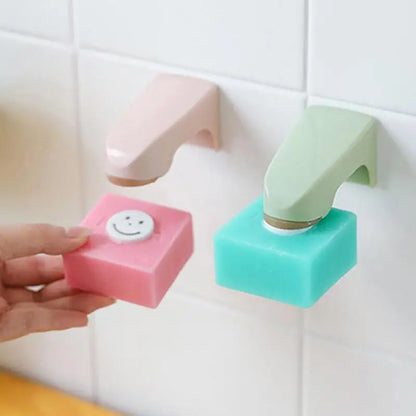 Dropship Magnetic Soap Rack No Drilling Wall Mounted Soap Holder Soap Dish Bathroom Accessories Soap Holder Dishes Self Adhesive