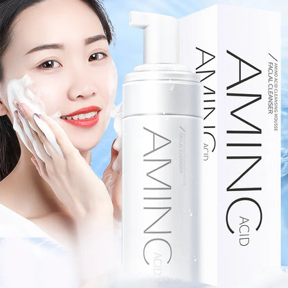 Amino Acid Cleansing Mousse Moisturizing Oil Control Deep Cleaning Facial Cleanser Foam Brighten Skin Colour Skin Care Products