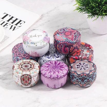 Drum-shaped Jewelry Candy Cookie Box Festive Party Supplies Rose Tea Pot Tin Box Small Fresh Home Garden Personality Jewelry Box