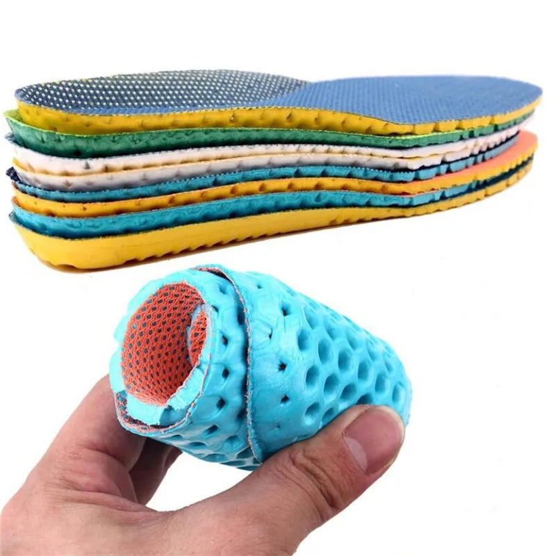 Memory Foam Insoles For Shoes Sole Mesh Deodorant Breathable Cushion Running Insoles For Feet Man Women Orthopedic Insoles