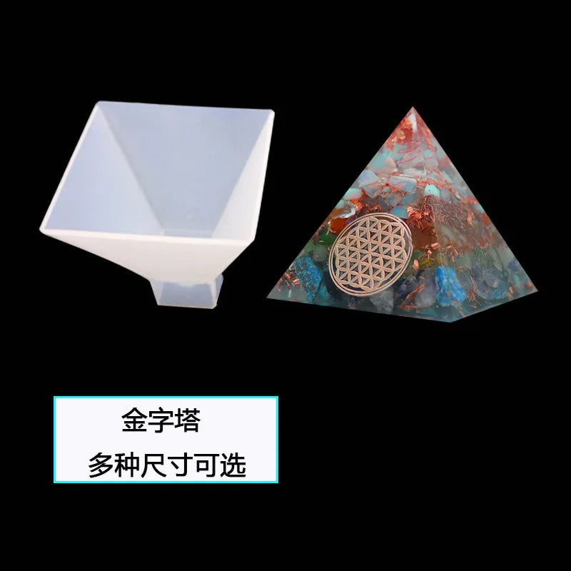 Cubic Pyramid Pyramid Silicone Mold For DIY Crystal UV Epoxy Home Decoration Tools for Resin