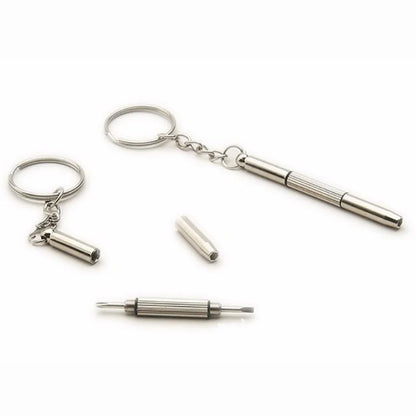 Eyeglass Screwdriver Kit Keychain Portable Stainless 3 in 1 Sunglass Watch Repair Useful Multi Function Nut Driver Hand Tools
