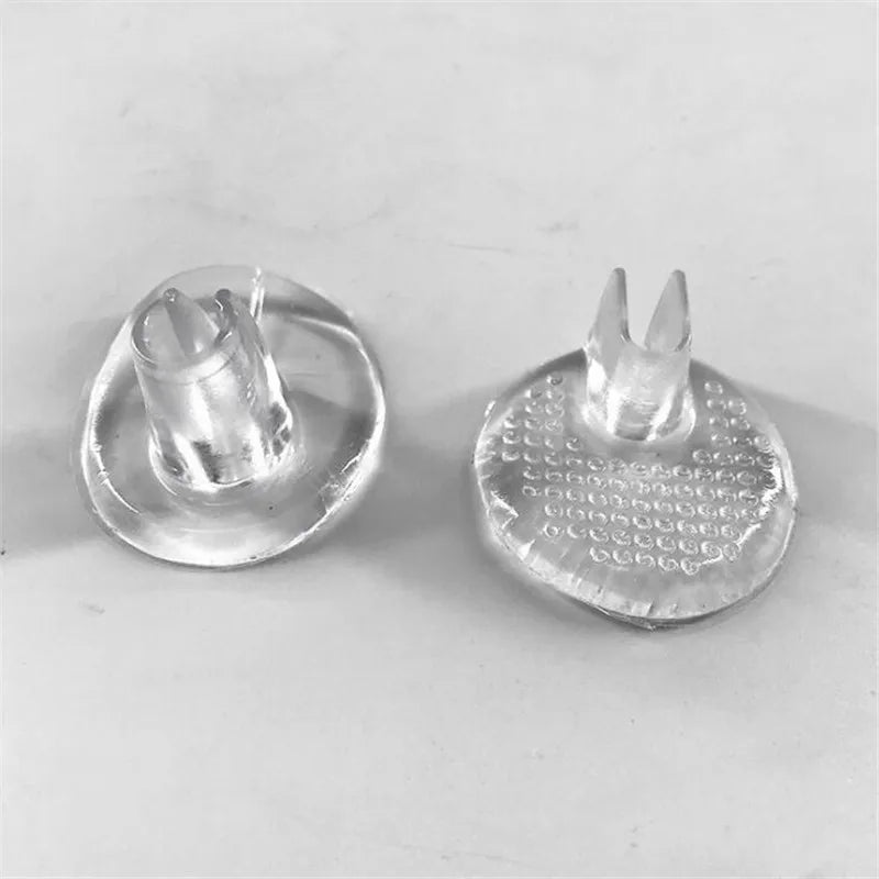 1 Pair Transparent Gel Shoes Inserts shoe-pad Cushion Flip Flop Sandals Toe Separator Massage Shoe Insole Cushion dropship