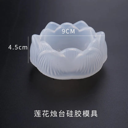 Lotus Storage Silicone Mold Big Flower Trinket Dish Blossom Ashtray Mold Floral Large Tray Making Flower Mold Epoxy Resin Crafts