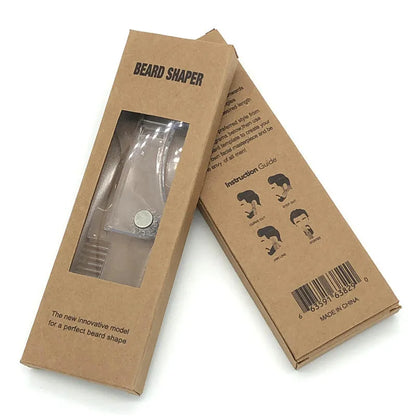 5 In 1 New Rotating Men Beard Shaping Styling Template Comb Stencil Transparent Hair Beards Trim Templates Face Beauty Tool