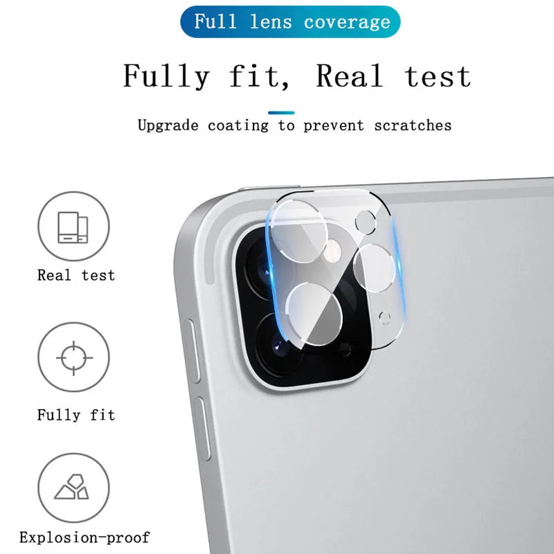 2 Pcs Camera Lens Glass For Apple iPad Pro 11 12.9 2020 2021 Screen Protector pad Protective Film For Apple iPadPro 12.9 11 2022