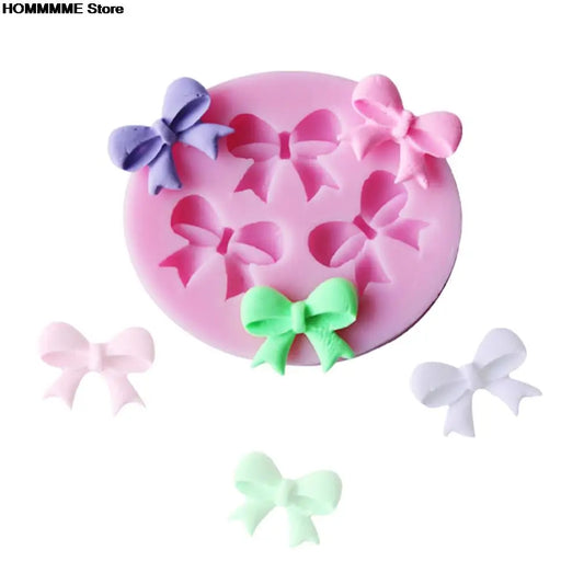 1Pcs 3D Beautiful bowknot shape silicone fondant lace Mold DIY silicone Chocolate Candy cake decoration/pastry tools