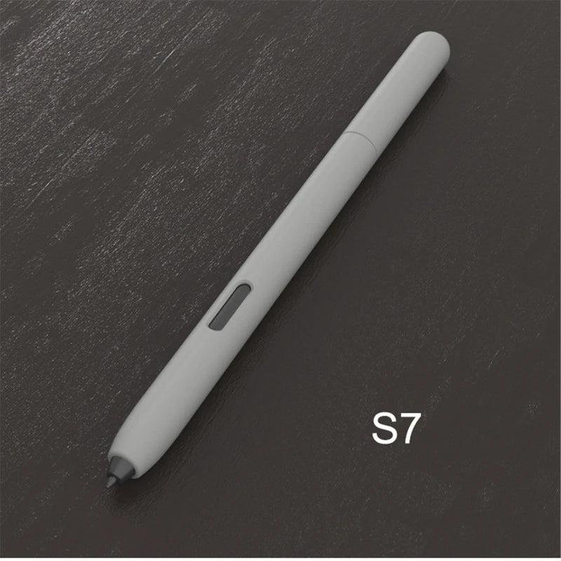 Simple business pencil case For Sam-sung Galaxy- Tab S6 S7 S-Pen Cover Cute Cartoon Tablet Silicone Pencil Case