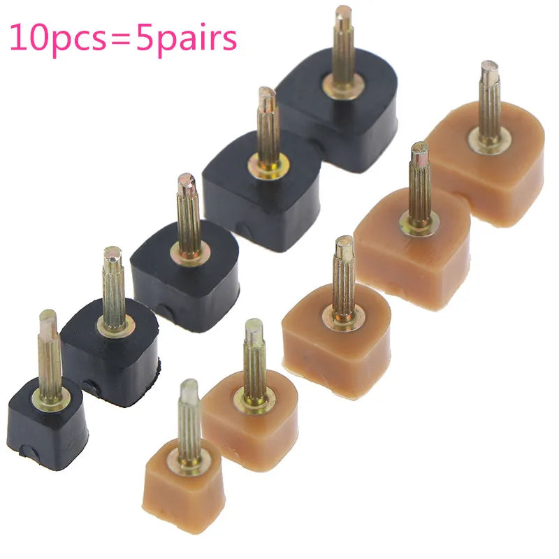 10pcs Women Shoes High Heel Repair Tips Pins High Heel Tips Taps Dowel Lifts Replacement Heel Stoppers Protect 5pairs