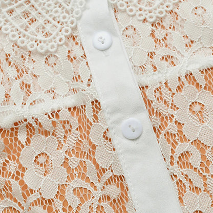 New Women White Fake Collar Detachable Cotton Lace Shirt Collar Ladies False Blouse Collar Half Shirt Lapel Clothes Accessories
