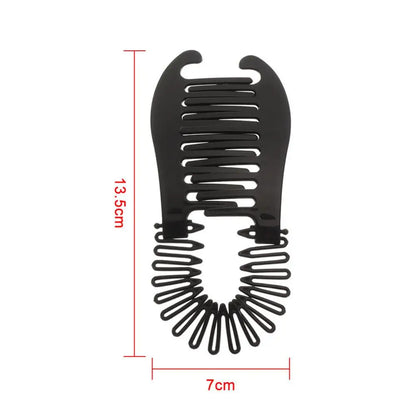 Elastics Hair Braider Banana Clip for Women Girls Hair Claw Clip Fish Shape Banana Barrettes Hairpin Metal Hair Hair Accessories