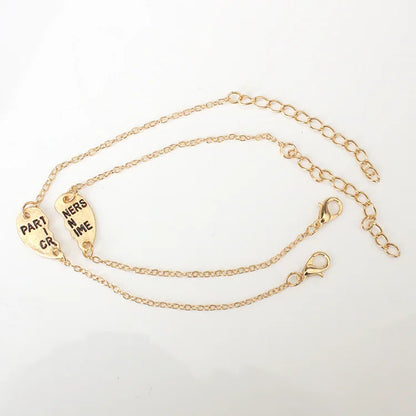 2018 New Fashion Simple Personality Bileklik Ecg Figure Lightning Bracelet Couple Heartbeat Frequency Bracelet Pulseras Mujer