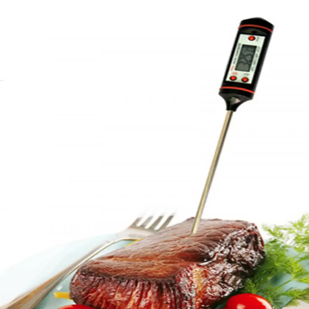 Kitchen Digital BBQ Food Thermometer Meat Cake Candy Fry Grill Dinning Household Cooking Thermometer Gauge Oven Thermometer Tool