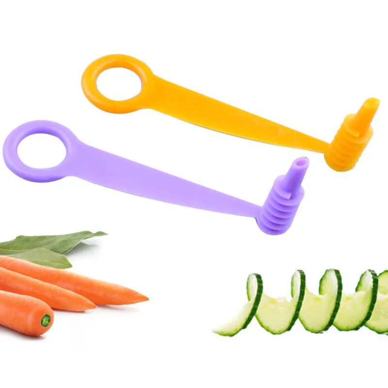 1pcs Manual Potato Tower Spiral Spiral Screw Slicer Carrot Cucumber Vegetables Spiral Knife Kitchen Tools Cocina Baking Cooking