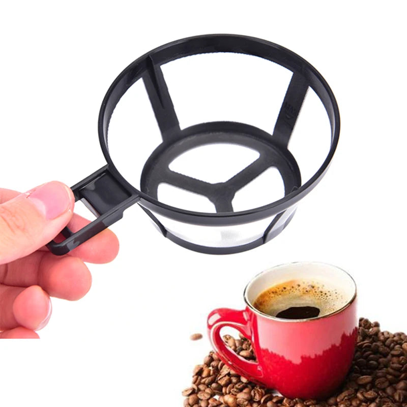 1pcs Reusable Coffee Filter Basket Cup Style Coffee Machine Strainer Mesh FDA Nylon Environmental Protection Equipment Filter