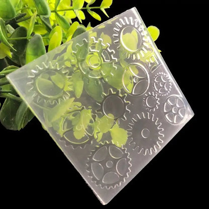 Retro DIY Gear Wheel Pendant Silicone Mold UV Resin Mold Jewelry Tools Art Craft