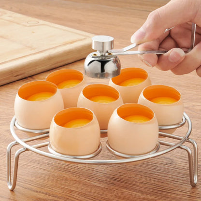 Stainless Steel Egg Scissor Egg Topper Cutter Boiled Raw Egg Open Egg Topper Cutter Opener Separator Kitchen Baking Gadgets Tool