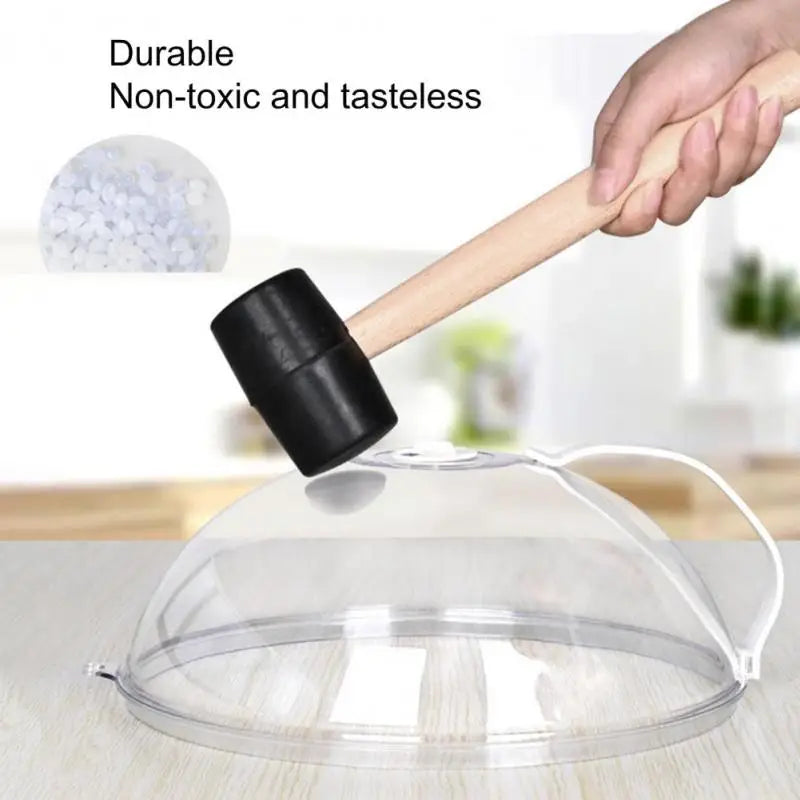 Microwave Oven Food Cover Heat Resistant Transparent Anti Sputtering Kitchen Cookware Parts Handle Reusable Airtight Food Covers