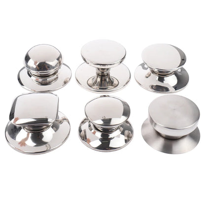 1PC Stainless Steel Tableware Pot Lid Handle Handle Fixed Suction Cup Handle Anti-scald Handle Kitchen Cookware Kitchen Supplies