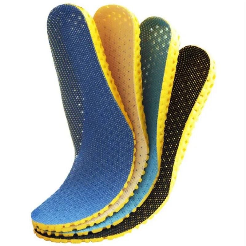 Memory Foam Insoles For Shoes Sole Mesh Deodorant Breathable Cushion Running Insoles For Feet Man Women Orthopedic Insoles