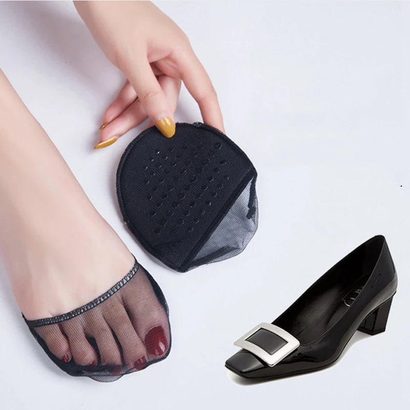 1Pair Forefoot Pad Shoe Sticker Inserts Gel Heel Shoe Cushion Anti-slip High Heeled Insert Shoe Filler Shoe Accessories