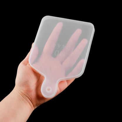 1Pcs Rectangle Round Handle Tray Epoxy Resin Mold Fruit Coaster Tray Silicone Mold For DIY Home Table Decoration Resin Crafts