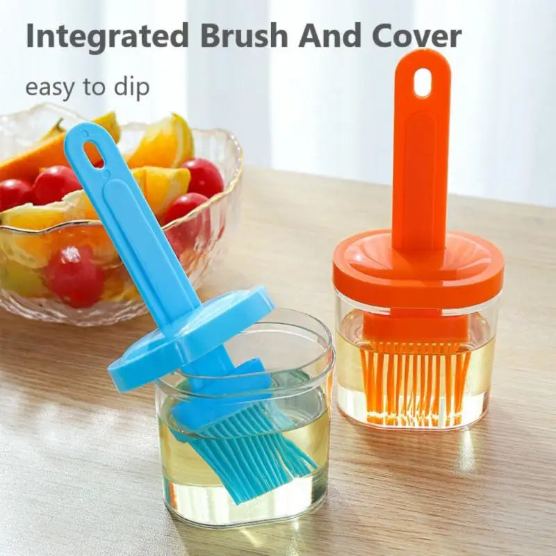 High Temperature Resistant Silicone Bottle Brush Portable Barbecue Oil Brush Household Baking Oil Brush Pancake Brush Oil Tool