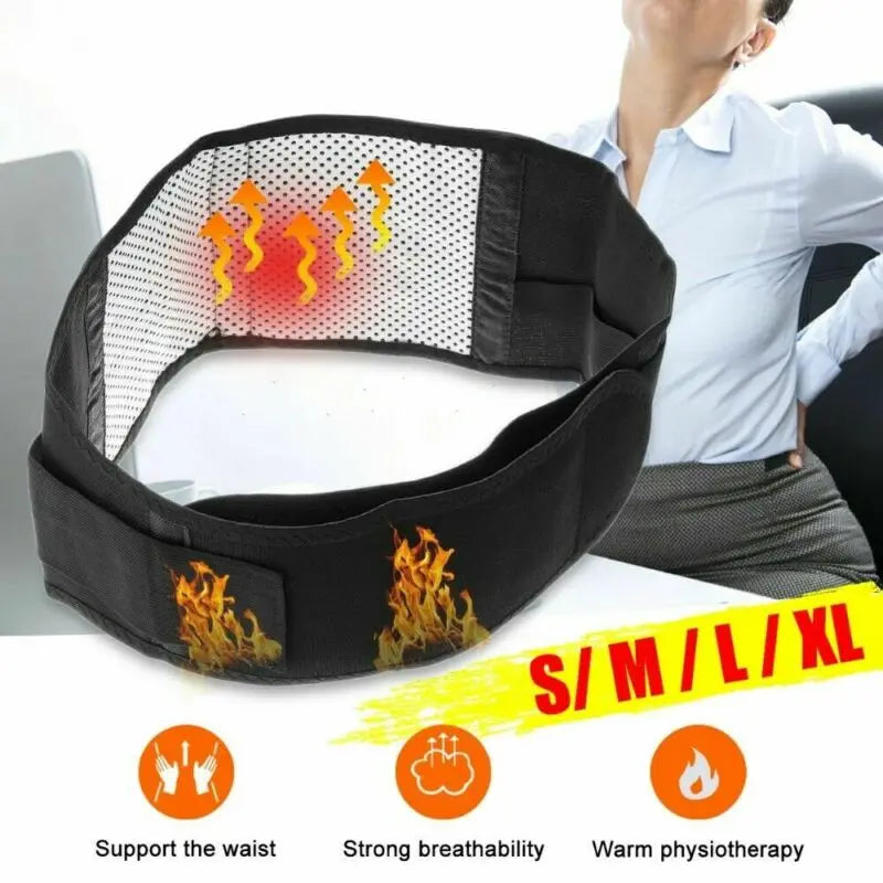 Hot Magnetic Back Support Brace Belt Lumbar Lower Waist Posture Corrector Adjustable Double Adjust Pain Relief For Men Women