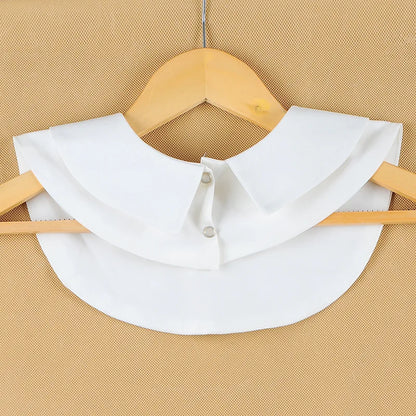 New Women White Fake Collar Detachable Cotton Lace Shirt Collar Ladies False Blouse Collar Half Shirt Lapel Clothes Accessories