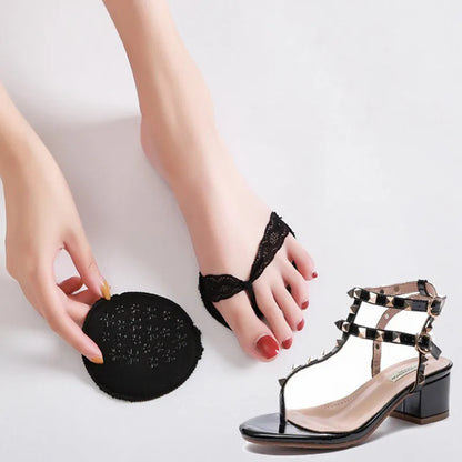 1Pair Forefoot Pad Shoe Sticker Inserts Gel Heel Shoe Cushion Anti-slip High Heeled Insert Shoe Filler Shoe Accessories