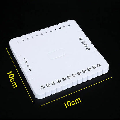 2 Pcs Round Square Kumihimo Beading Cord Disc/Disk Braiding Plate DIY Braided Rope Knot Handmade Craft DIY Jewelry Desgin Board