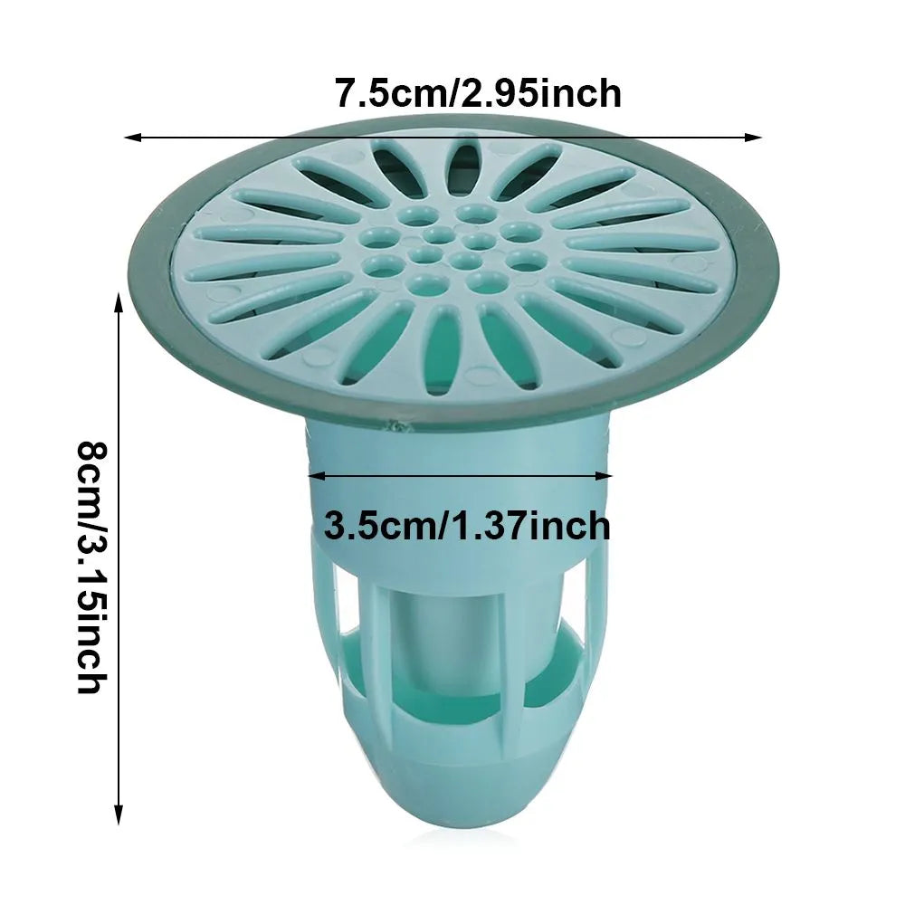 Deodorant Floor Drain Core Silicone Shower Drain Stopper Insectproof Anti-odor Hair Trap Plug Trap Kitchen Bathroom Toilet Sewer