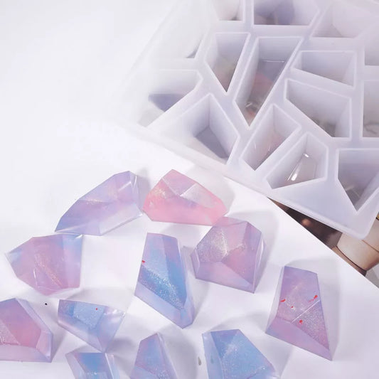 3D Crystal Irregular Stone Silicone Mold for Epoxy Resin Jewelry Making DIY Crafts