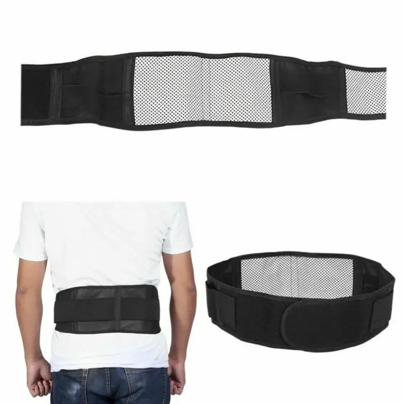 Hot Magnetic Back Support Brace Belt Lumbar Lower Waist Posture Corrector Adjustable Double Adjust Pain Relief For Men Women