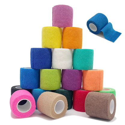 4.8m Colorful Sport Self Adhesive Elastic Bandage Wrap Tape Elastoplast For Knee Support Pads Finger Ankle Palm Shoulder