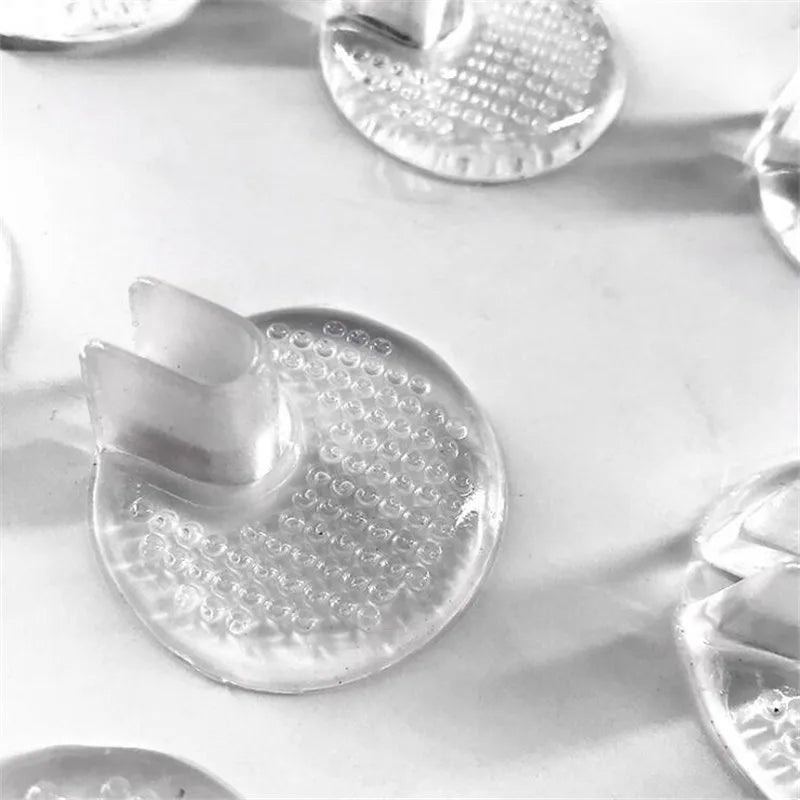 1 Pair Transparent Gel Shoes Inserts shoe-pad Cushion Flip Flop Sandals Toe Separator Massage Shoe Insole Cushion dropship