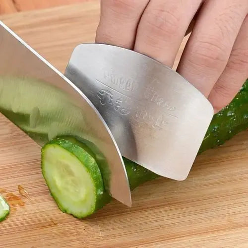 Kitchen Accessories Stainless Steel Hand Finger Protector Knife Cut Slice Safe Guard Kitchen Tool Durable Safe Kitchen Essential