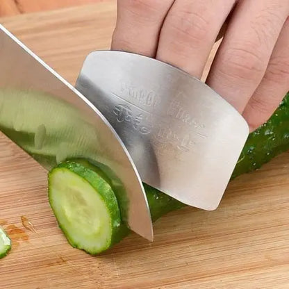 Kitchen Accessories Stainless Steel Hand Finger Protector Knife Cut Slice Safe Guard Kitchen Tool Durable Safe Kitchen Essential